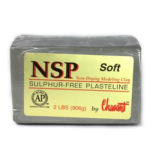 Chavant Clay - NSP Soft Green - Sculpting and Modeling Clay (1/4 Case)