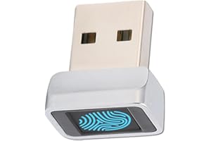 Yoidesu Mini USB Fingerprint Reader for 7 8 10 Fingerprint Scanner Scanner PC Dongle Fingerprint Sensor 360 Degree 0.5STouch Speedy Matching Biometric Portable USB Fingerprint Logger for PC Laptop