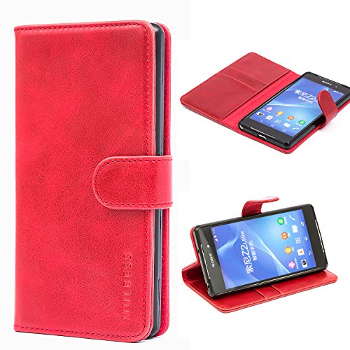Sony xperia z2 case,mulbess leather case, flip folio bo…