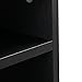 Topeakmart 48'' Wall Mounted Hanging Desk Hutch Floating Media Storage Cabinet Bookshelves w/7 Storage Compartments (Black)