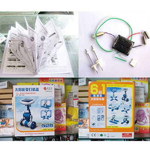image for Balai New 6-in-1 DIY Science Educational Solar Energy Robot Toys Kit P