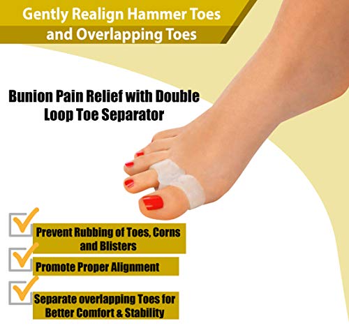 Bunion Corrector and Bunion Relief Complete Bunion Kit - Hammer Toe Separators -Bunion Corrector Big toe Hammer Toe Spacer - - Thumbnail 3