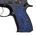 CZ 75 Compact G10 Grips, Sunburst Texture, Cool Hand Brand Blue/Black