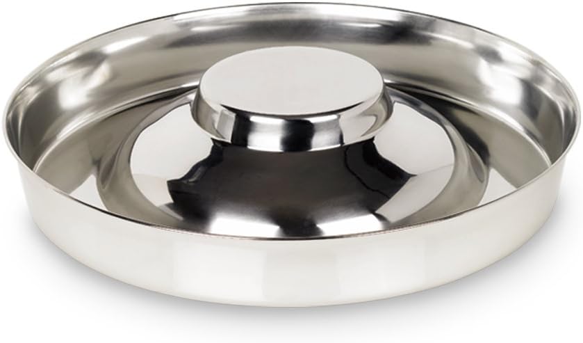 Nobby 73452 Puppy Food Ring Stainless Steel, Silver / black