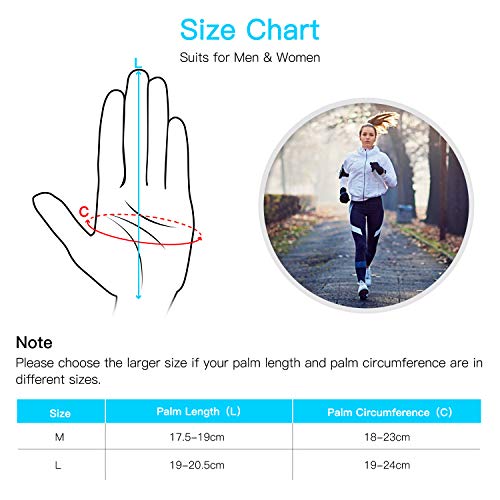 image for Unigear Lightweight Running Gloves, Touch Screen Anti-slip Warm Gloves
