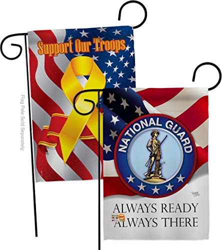 Breeze Decor GP108020-BOAF National Guard Americana Military Decorative Vertica…