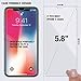 iPhone X Screen Protector - Tek Rage (Clear, 2 Packs) Anti-Shatter Tempered Glass Protectors with Guide Frame for Apple iPhoneX/10 [3D Touch Accurate] Anti Impact Case Friendly