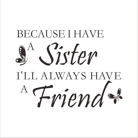 Czxmp 2016 Moderne Pvc Zeichen"Schwester Freund" Wandaufkleber Für