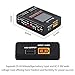 1S LiPo Battery Charger 6-in-1 Intelligent 1S Charger LCD Display Digital Battery Capacity Checker Quick Charge for LiPo/LiHV with Micro MX mCPX JST Connector