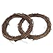 AQUEENLY Grapevine Wreath, 6 PCS Twigs Wreath DIY Vine Wreath Decorations for Front Door Wall Hanging, 7.9 Inches