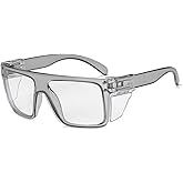 BEASVFE Photochromic Anti Bluelight UV400 Auto-Darkening Clear to Smoke Lens Transitional ANSI Z87.1 Safety SunglassesGlasses