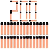 PeleusTech Refill Darts, 200-Dart 2.60x0.43inch Big Head Soft Bullet for Nerf N-Strike Vulcan EBF-25 Dart Blaster - Black