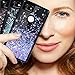 Caka Google Pixel 2 XL Case, Google Pixel 2 XL Glitter Case Starry Night Series Luxury Fashion Bling Flowing Liquid Floating Sparkle Girly Soft TPU Black Case for Google Pixel 2 XL (Blue Purple)
