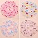 yueton Pack of 8 Vogue Lady Elastic Waterproof Plastic Shower Bathing Salon Hair Cap (Dot series)