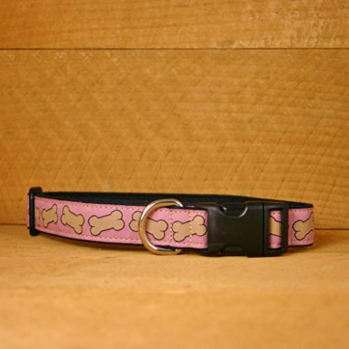 1" Pink Bones Extra Large Hemp Collarr