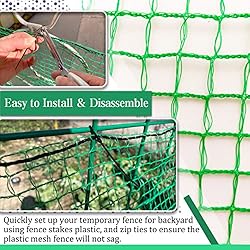 Hortifan Temporary Fence Plastic Mesh Fencing, 4FT