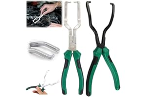 PUSKIU Electrical Disconnect Pliers, 2024 Upgrade Electrical Connector Disconnect Pliers Automotive Electrical Connector Disconnect Pliers Long Spark Plug Removal Pliers Universal Pipe Clip Repair Tool