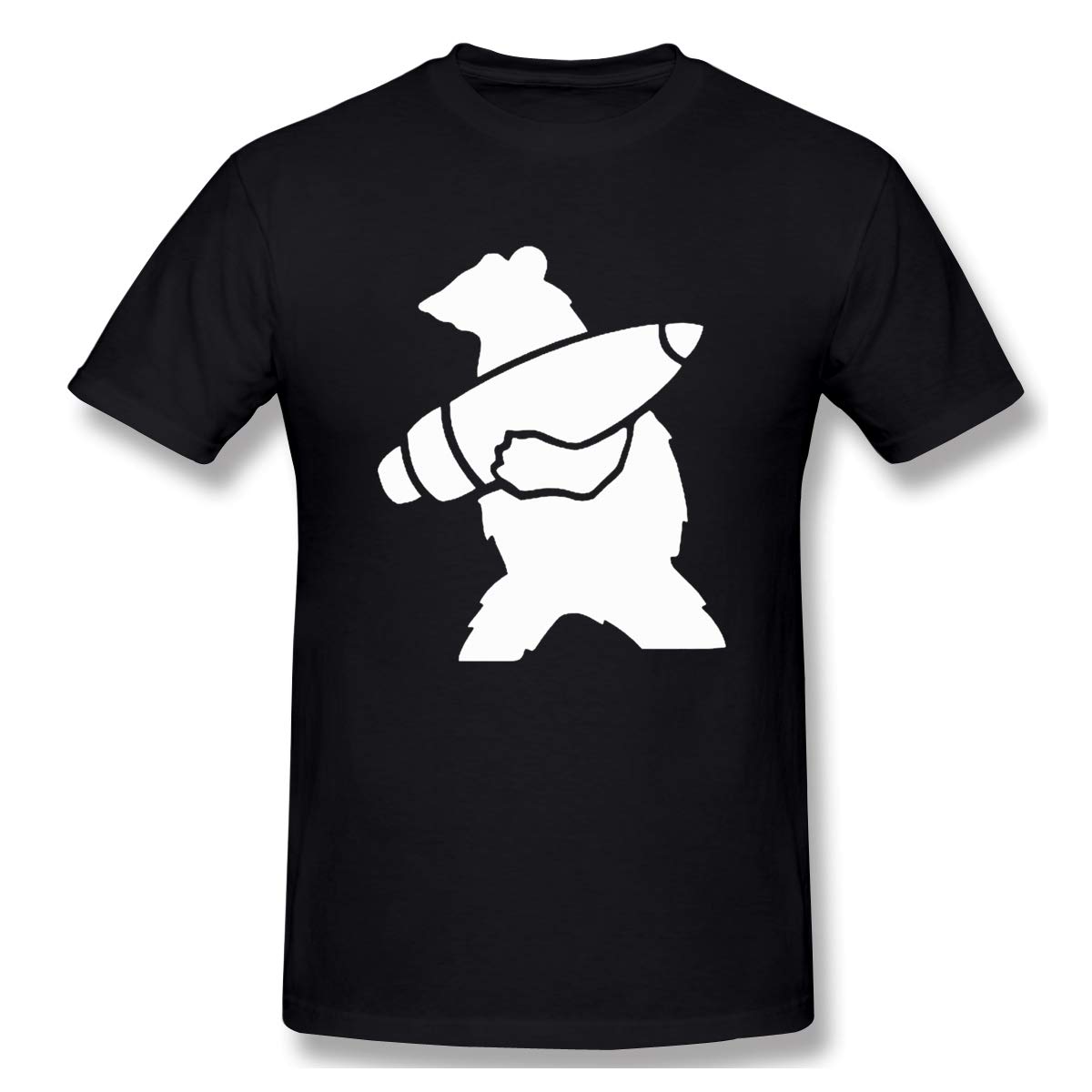  Wojtek The Bear Funny Short Sleeve Tee Black Shirts