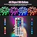 LED Strip Lights, 32.8 ft RGB Flexible Led Light Strip 600 LEDs, SMD 5050 Mood Lights, 44 Key IR Remote RGB Control for Indoor and Outdoor DIY Decoration,12V 5APower, IP65 Waterproof Dustproof
