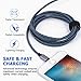 Atill iPhone Charger 9FT iPhone Charger Cable Nylon Braided Charging Cord Compatible iPhone 14/13/12XR XS XSMax X 8 8 Plus 7 7 Plus 6 6s Plus SE 5 5s 5c (Blue), 3 Pack