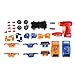 Virhuck 2 In 1 Take Apart Toy Racing Car Kits for kids - Build Your Own Toy Truck Playset with 36 Parts, Two Color Shell, Realistic Engine Sounds & Drill, Orange and Blue