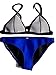 Floravogue Neoprene Bikini Mesh Top Bathing Suit Swimsuit Green Top Silver Bottom FBA