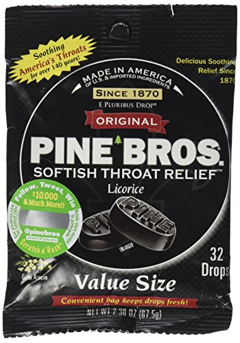 Pine Bros Softish Throat Drops 32ct (3 bags)
