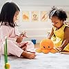 Weilisi-Reversible-Octopus-Plush-ToyOctopus-Reversible-PlushieDouble-Sided-Flip-Mood-Octopus-for-KidsGirlsBoysFriends-orange Weilisi Reversible Octopus Plush Soft Toy 20 cm,Octopus Reversible Plushie,Double Sided Flip Mood Octopus Gift for Kids…
