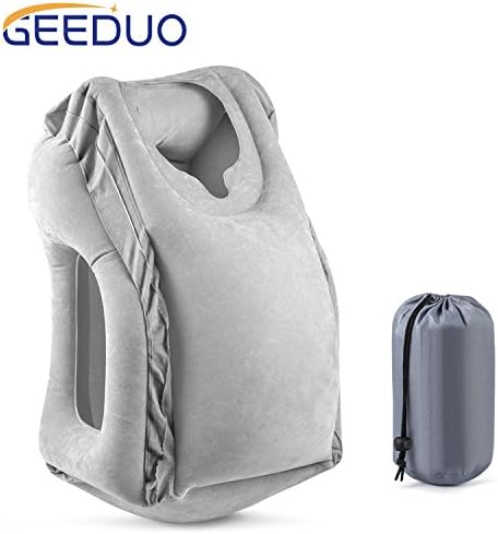 Geeduo Inflatable Travel Pillow,Airplane Pillows,Portable Multifunctional Pillow for Airplanes, Trains, Cars, Home, Camping, Office Napping Pillow