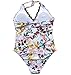 Mitang Women's One Piece Floral Lace Halter Monokini