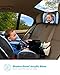 Baby & Mom Rear View Baby Car Seat Mirror - Wide Convex Shatterproof Glass - Fully Assembled Back-Up Car Safety Mirror - Baby Back Seat