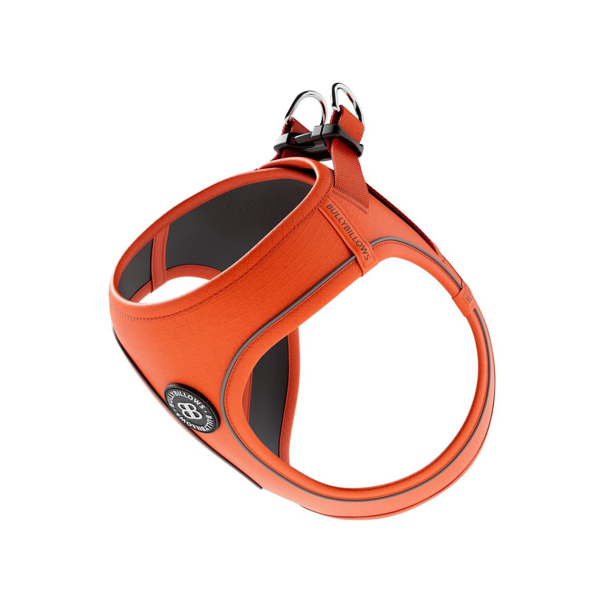 BullyBillows Step-In Dog Harness With Handle | Small BREED/PUPPY Harnes With Padded Lining & Highly Reflective Dog Harness | Orange | X Small