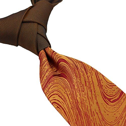 Ties Solid Color Knot Contrast Spiral Lines Tie Patchwork Necktie 8.5cm