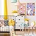 Pillow and Toast Funny Kitten Posters for Girls Bedroom Decor, Girls Room Posters, Bright and Colorful Kitten Decorations for Wall, 11x17 Art Prints 4 Set