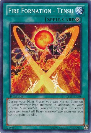 Yu-Gi-Oh! - Fire Formation - Tensu (CBLZ-EN058) - Cosmo Blazer - 1st Edition - Common