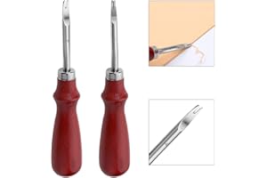 2 Pieces Leather Edge Skiving Beveler Craft Keen Edge Cutting Tool, Leather Edge Skiving DIY Craft Tool for Leather Crafting 