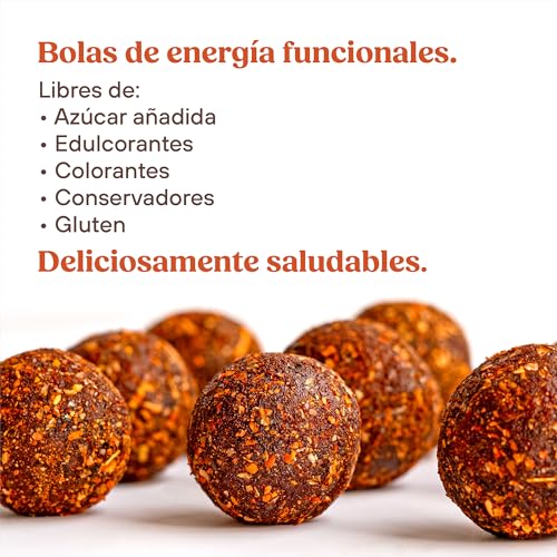 Dat Snack Bolas de Energía de Dátil Enchilado, Snack Saludable Sin Azúcar Añadida, Solo 4 Ingredientes con Fibra y Bajas en Sodio (3 Pack, 360g total)