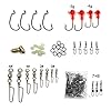 Threemart-Fishing-Lure-Set-Including-Spoon-LuresSoft-Plastic-LuresPopperCrankRattlinSpinnerbaits-and-More