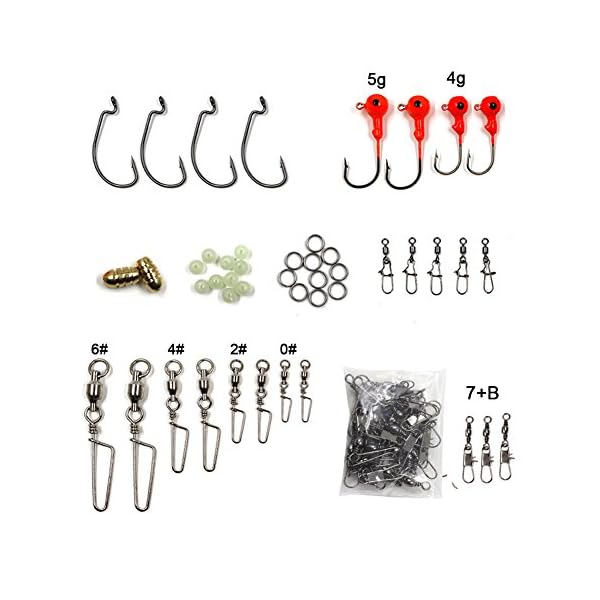 Threemart-Fishing-Lure-Set-Including-Spoon-LuresSoft-Plastic-LuresPopperCrankRattlinSpinnerbaits-and-More