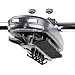 Richards Operated/Black Homewares Motorized Tie Rack with LED Lights – Rotating with Batteries – Hold up to 64 Ties and 8 Belts – Standard Rods Good for Most Closet Types