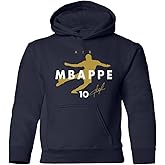 LES TRICOT France Soccer Tribute 2024 – Air Mbappe Inspired Youth Hooded Sweatshirt