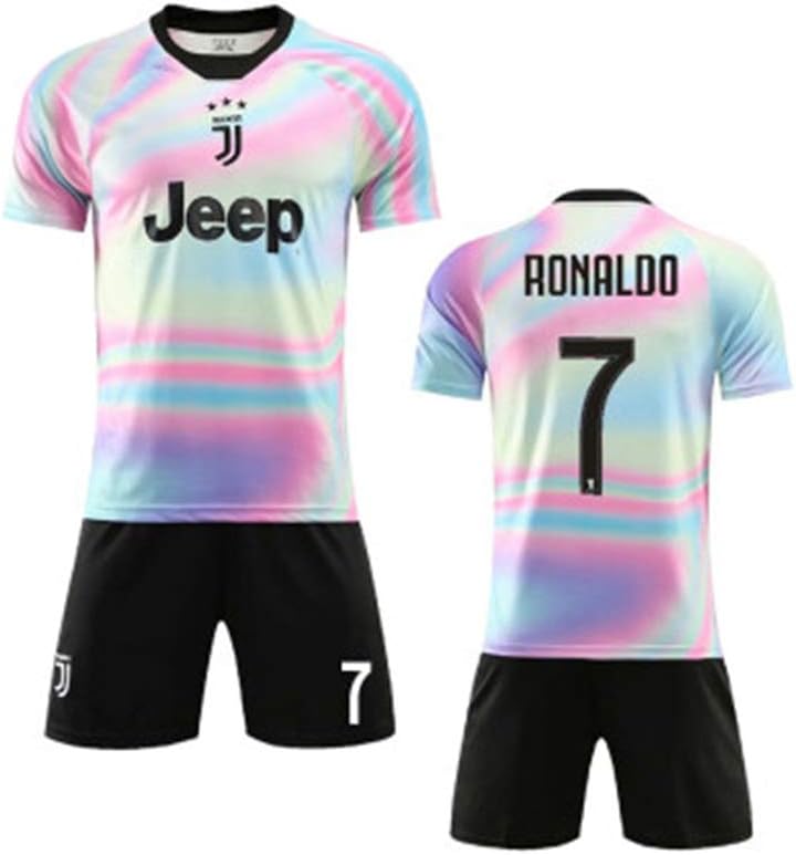 GYFYS 2019 Season Serie A Juven Football Uniform Suit Men's Custom Juven Jersey to Commemorate Children's Adult CR#1 Football Uniform Summer Colorful Version