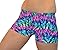 Neon Tie Dye Spandex Shorts Inseam in 3 Lengths