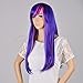 Kamo 55cm Long Mixed Purple / Pink My Little Pony Twilight Sparkle Straight Cosplay Wig