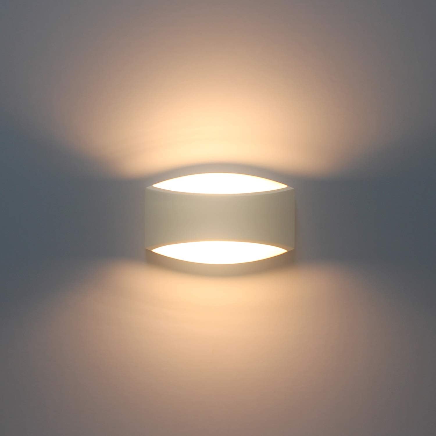 LED Wall Lights up and Down Indoor Wall Light Uplighter Downlighter Gypsum Plaster Sconce Lights