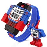 Kids Transformer Watch Robot Transformers Toys Digital Watch, Boys Cartoon Hero Amazing Watches, Girls Electronic Learning Gifts