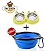Pet Gallo Dog and Cat Bowls in Attractive Yellow and Blue. Made From Durable Silicon and Real Stainless Steel. Special Stabilization Features Keeps Bowls From Tipping. Easy to Clean, Built to Last