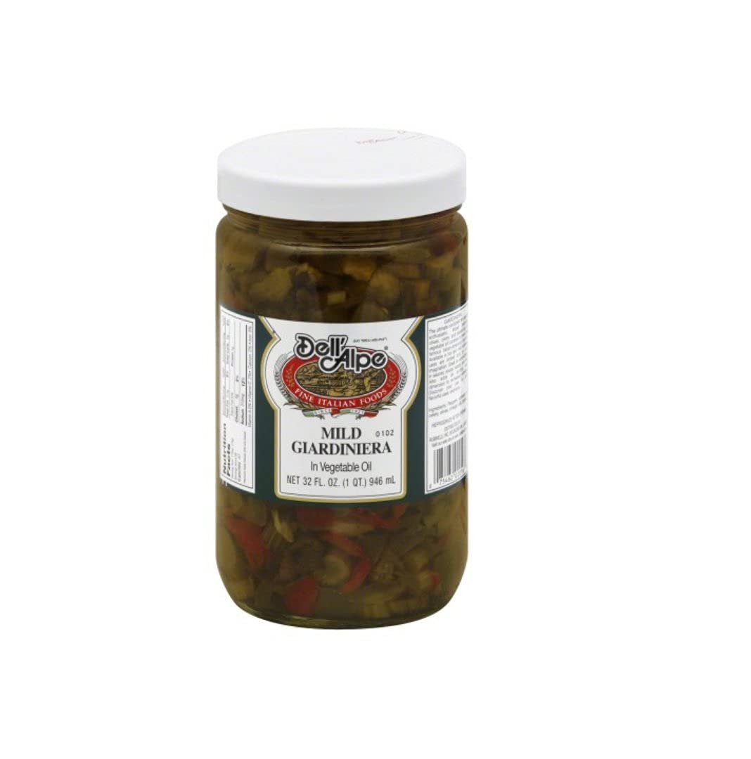 Dell Alpe Mild Giardiniera Mix, 32 Ounce (Pack of 6)
