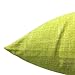 YOUR SMILE Pure Green Square Decorative Throw Pillows Case Cushion Covers Shell Cotton Linen Blend 18 X 18 Inches