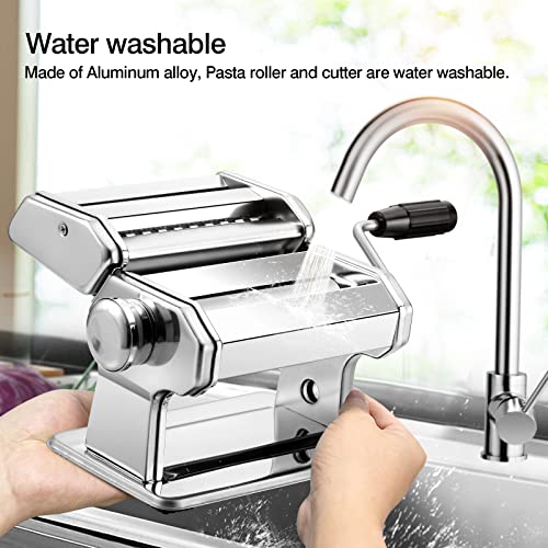 Pasta Maker,Tooluck 150 Pasta Roller Pasta Machine With 2 In 1 Dough